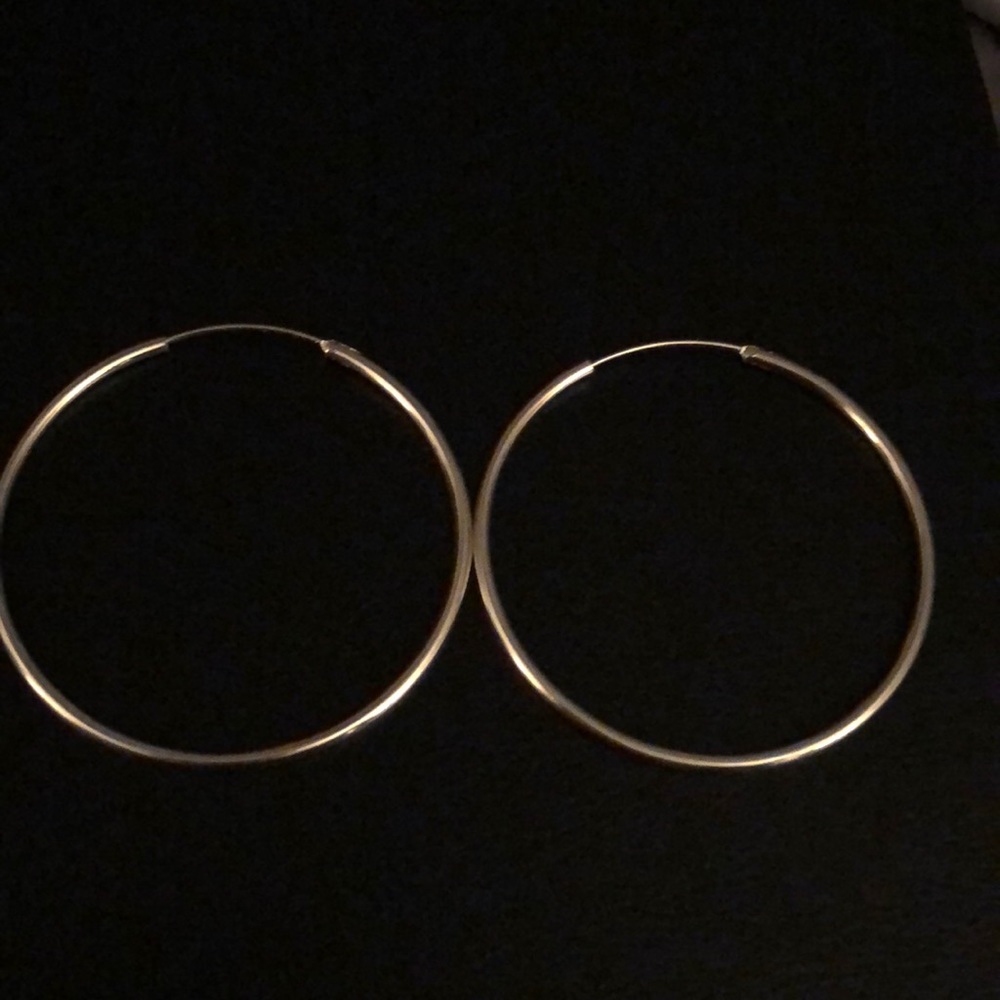 Large Thin Ear Hoops